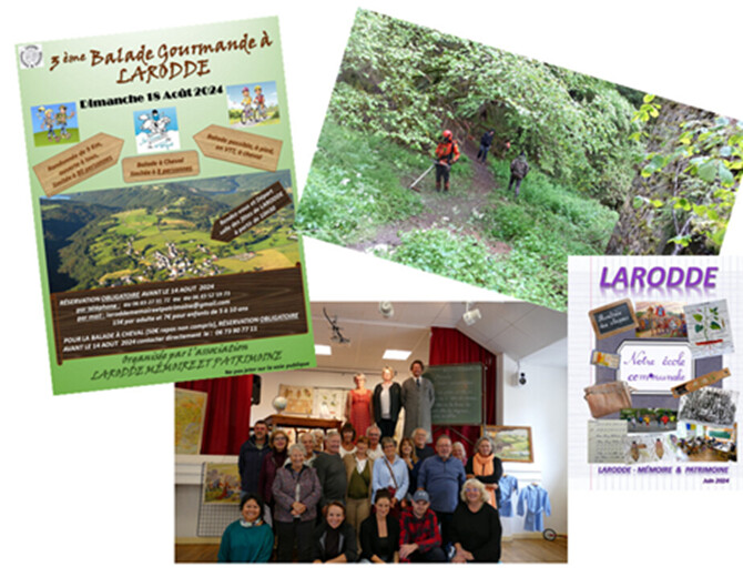 Association Larrode, Mémoire et Patrimoine : Bilan 2024 et projets 2025 Association Larrode, Mémoire et Patrimoine : Bilan 2024 et projets 2025