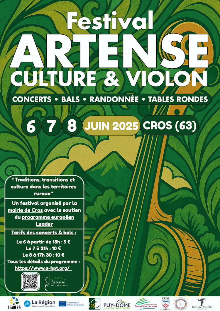 6, 7 et 8 Juin : Festival Artense, Culture & Violon 6, 7 et 8 Juin : Festival Artense, Culture & Violon