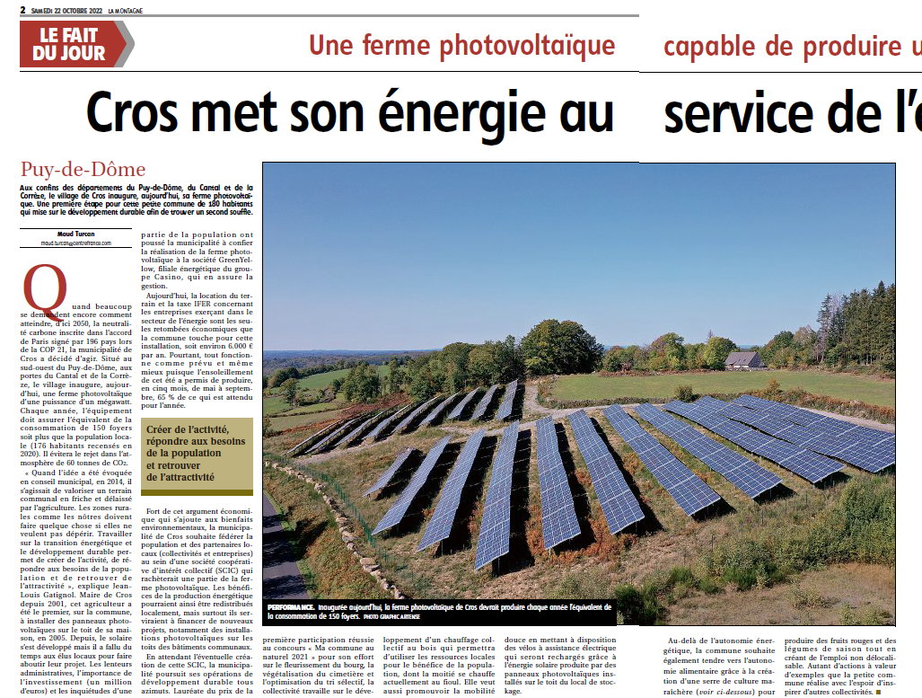 En cliquant sur la photo, vous lirez plus facilement l'article