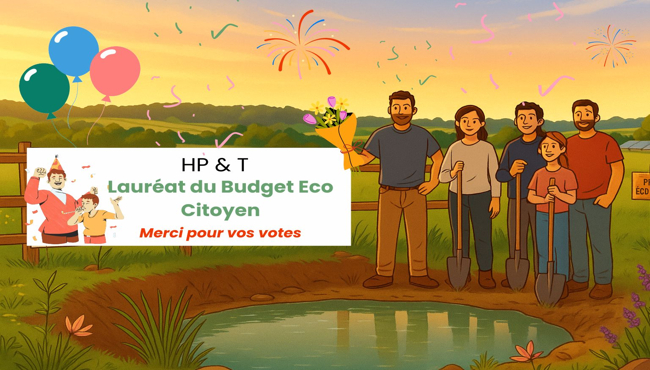 HP&T, lauréat du Budget Écocitoyen pour la seconde fois !