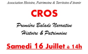 Première balade narrative de l'association H,P &amp; T :  Samedi 16 juillet à 14h