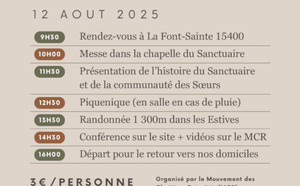 Pelerinage  au sanctuaire de la Font -Sainte 
