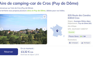 Nouveau : Une aire de camping - car à Cros  et ses impacts sur le tourisme en Artense