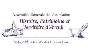 H, P &amp; T : Assemblée générale de l'association H, P &amp; T le 17 Avril à Cros 