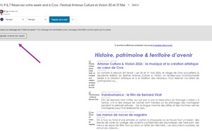 Comment recevoir correctement la newsletter de l’association Histoire, Patrimoine et Territoire d’Avenir ?