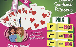 Samedi 30 Octobre : Concours de belote solidaire au profit de la campagne Octobre Rose 